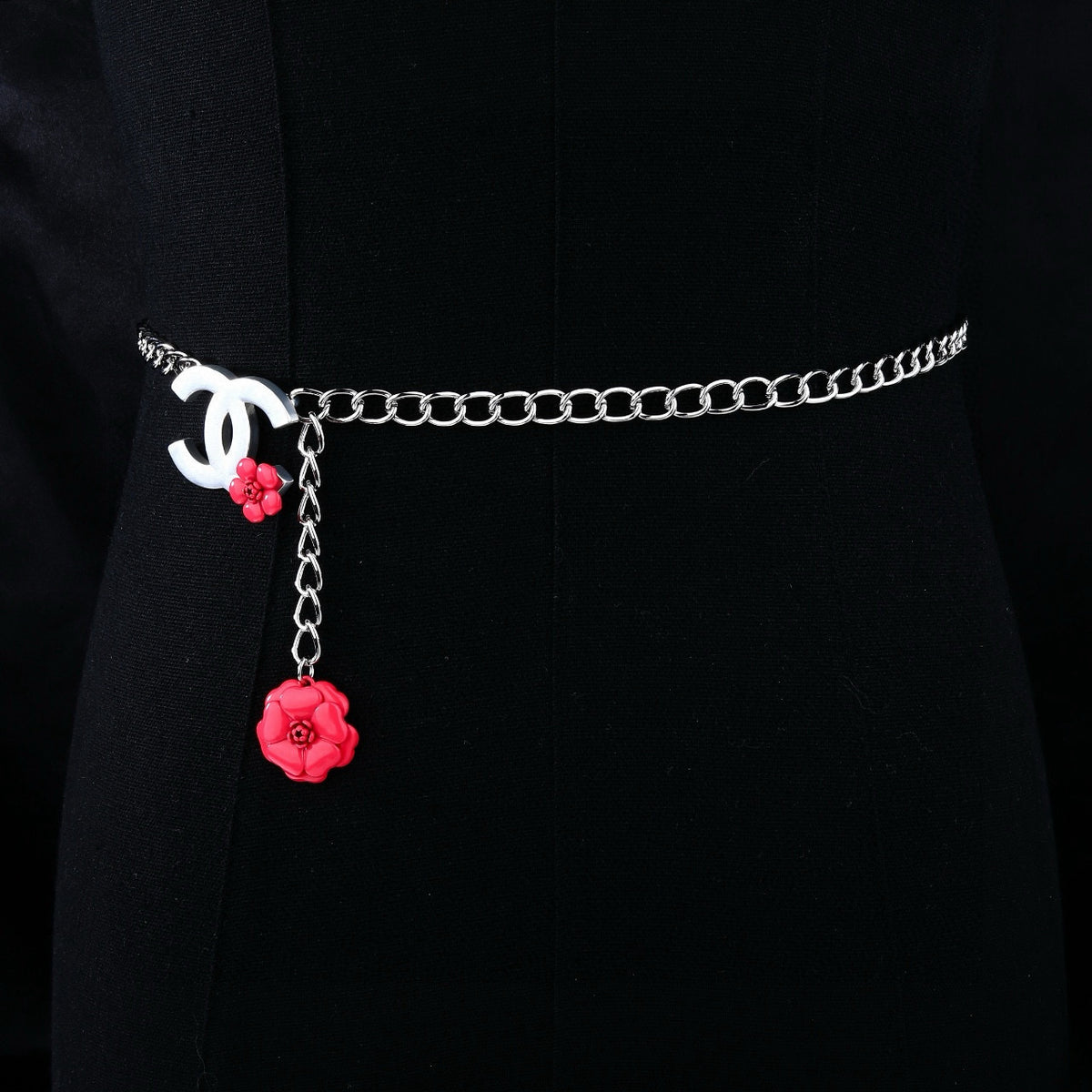 Signature Emblem Jewelry Accessory in Polished Metal-Tone – Design 001 front product view