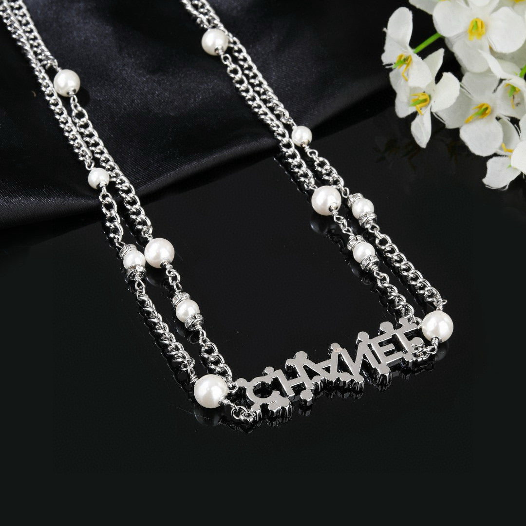 Signature Emblem Jewelry Accessory in Polished Metal-Tone – Design 011 front product view