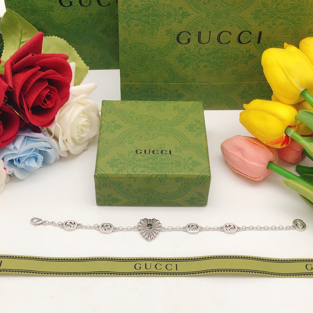 Heart Bracelet in Gold-Tone styled product view