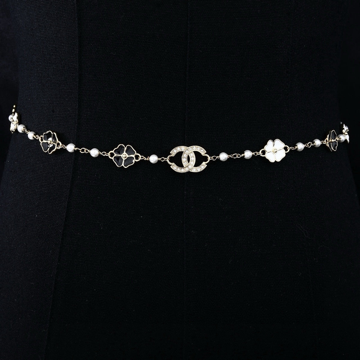 Signature Emblem Jewelry Accessory in Polished Metal-Tone – Design 076 front product view