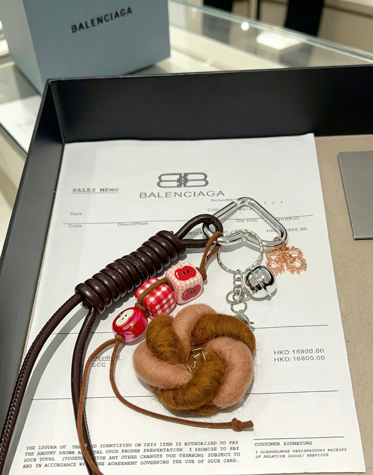 Key Jewelry Accessory in Polished Metal-Tone – Design 042 styled product view