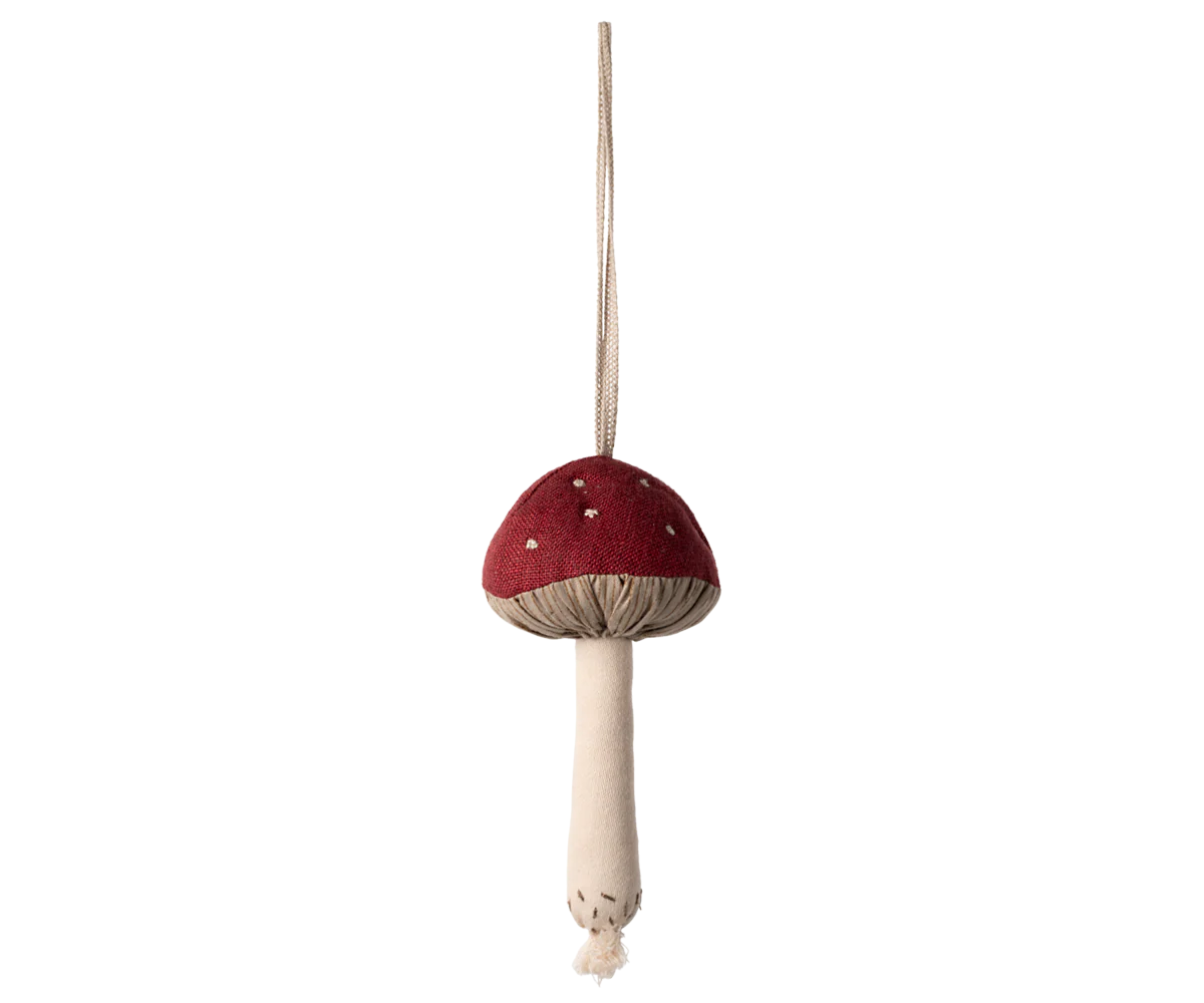Maileg | Mushroom Ornament, Red