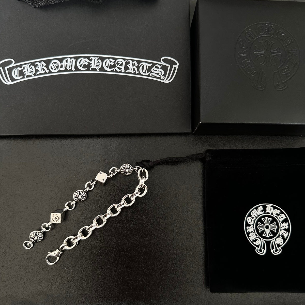 Letter Bracelet in Polished Metal-Tone – Design 004 main product view