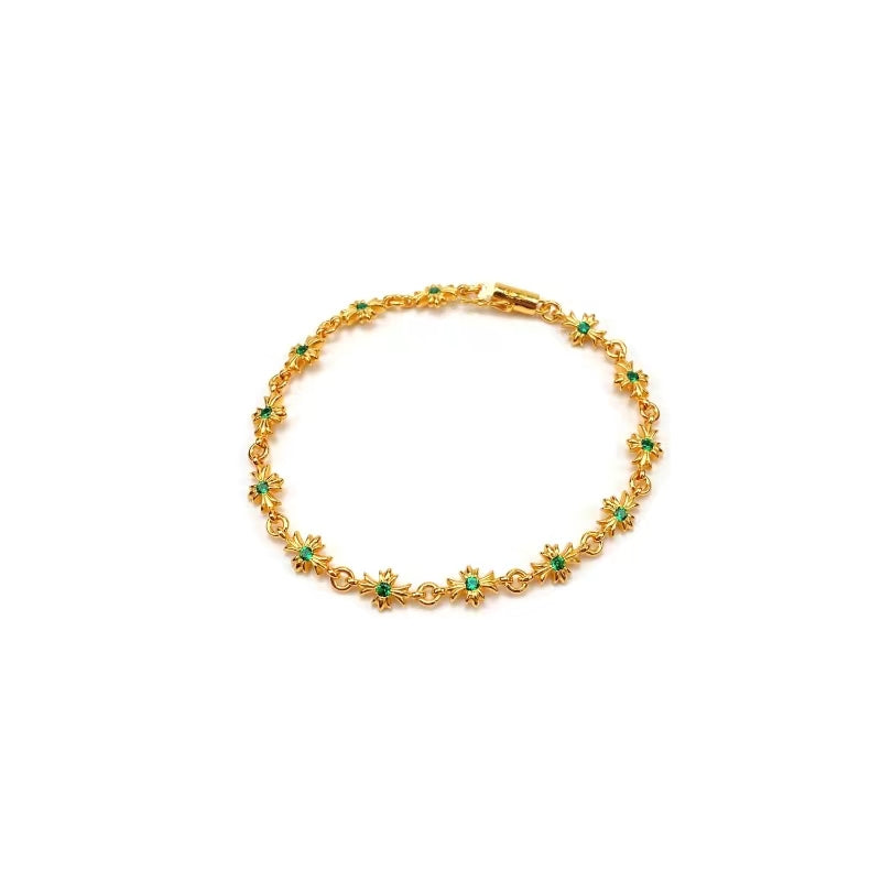 Cross Statement Bracelet in Antique Silver-Tone – Design 03 main product view