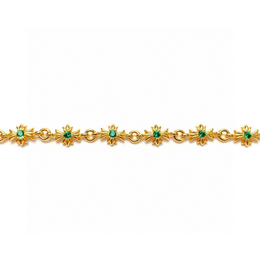 Signature Emblem Bracelet in Gold-Tone – Design 007 side detail
