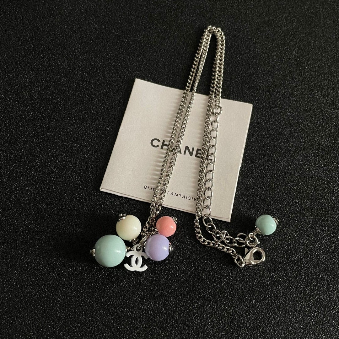 Signature Emblem Pendant Necklace in Polished Metal-Tone – Design 055 detail view