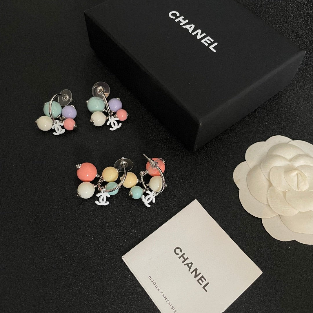 Signature Emblem Statement Earrings in Polished Metal-Tone – Design 030 side detail