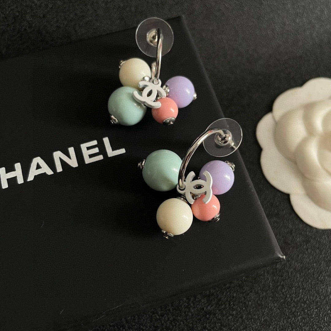 Signature Emblem Statement Earrings in Polished Metal-Tone – Design 030 detail view