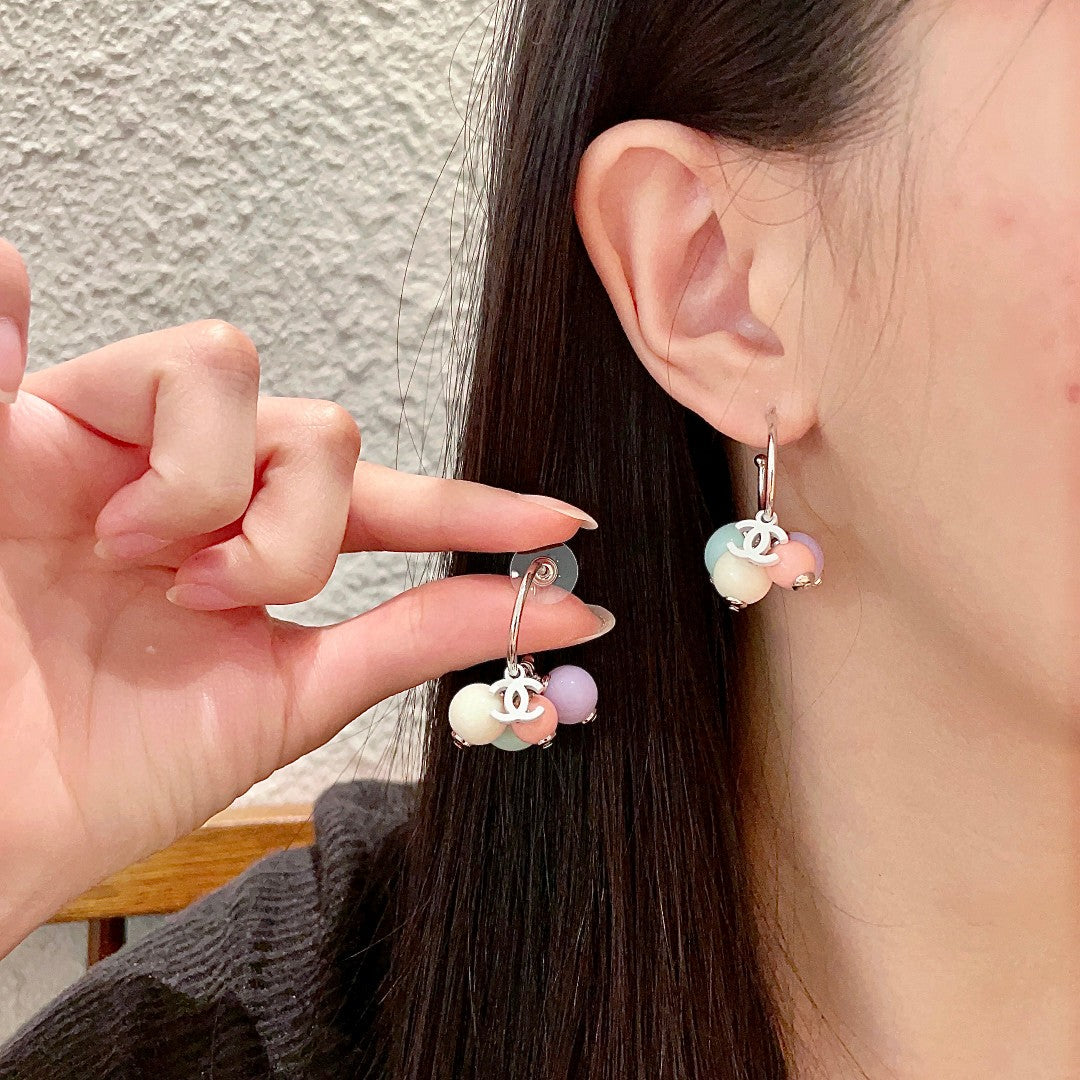 Signature Emblem Statement Earrings in Polished Metal-Tone – Design 030 main product view