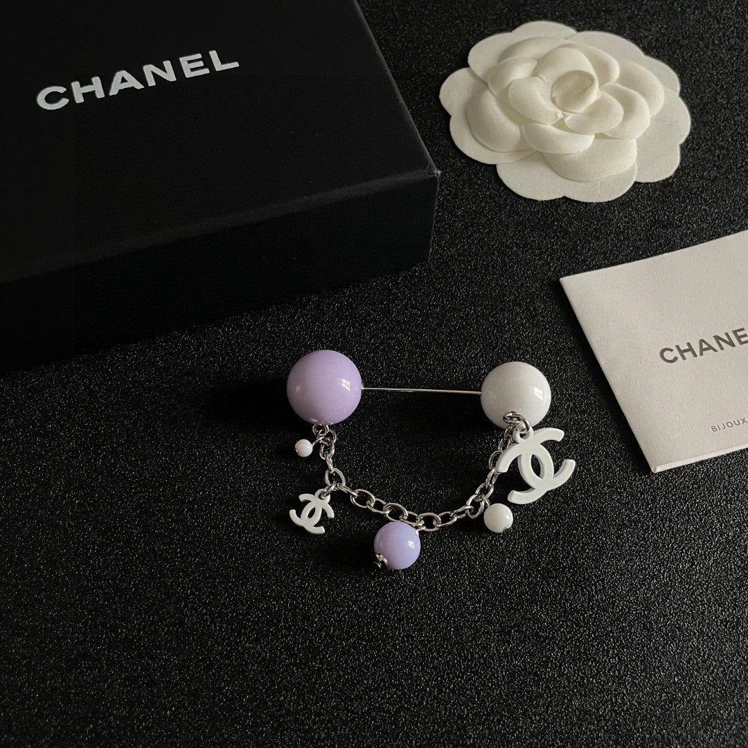 Signature Emblem Brooch in Polished Metal-Tone – Design 024 styled product view