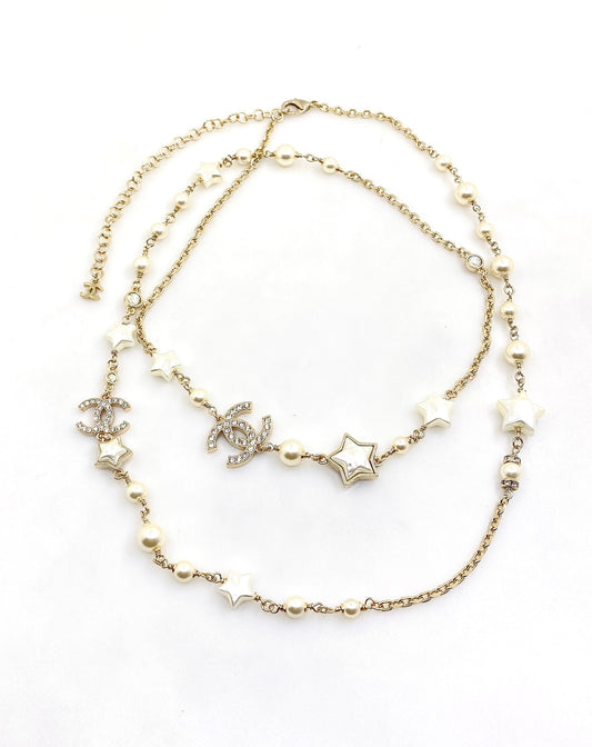 Signature Emblem Pendant Necklace in Gold-Tone – Design 047 main product view
