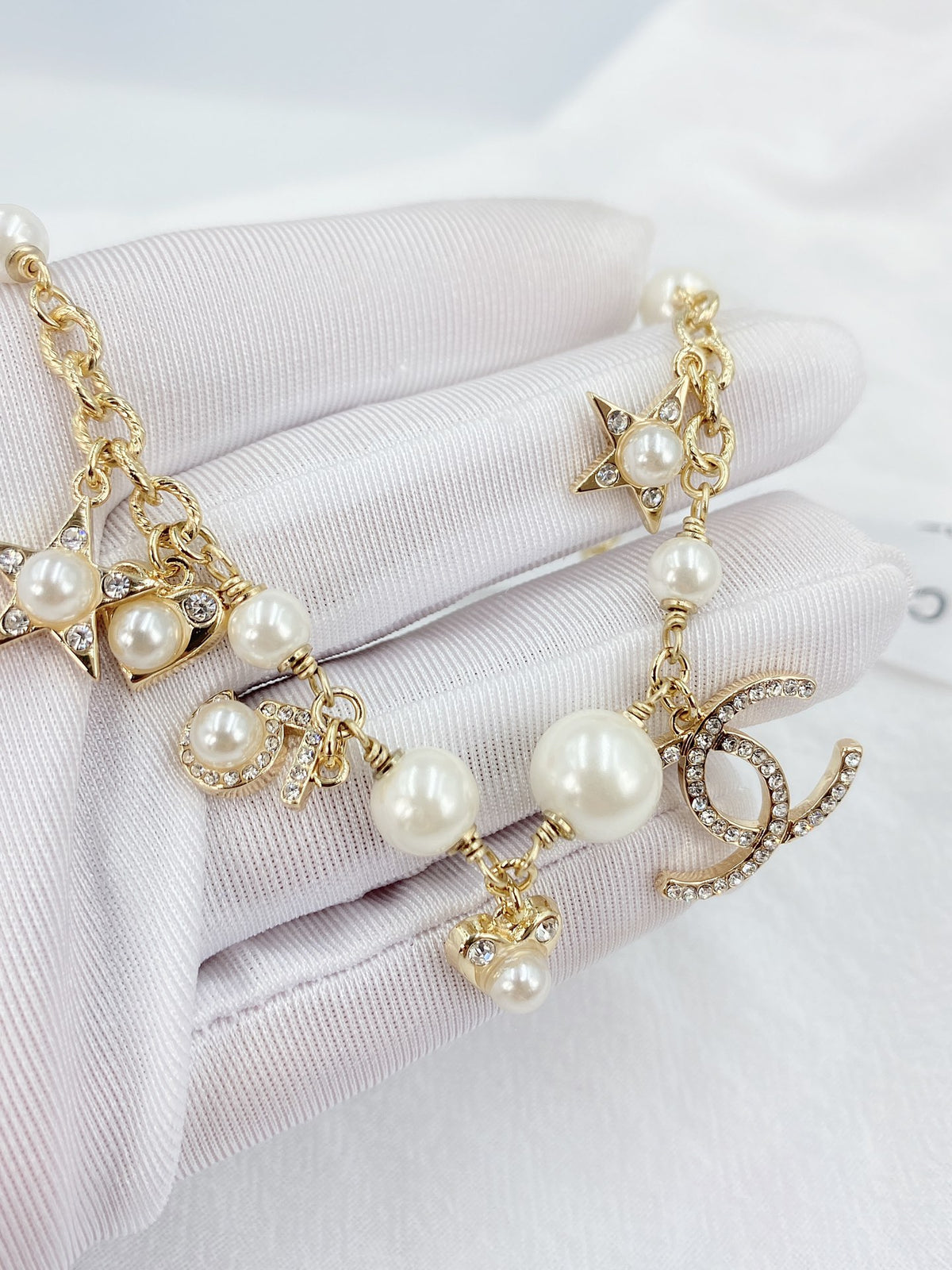Signature Emblem Bracelet in Gold-Tone – Design 004 close-up detail