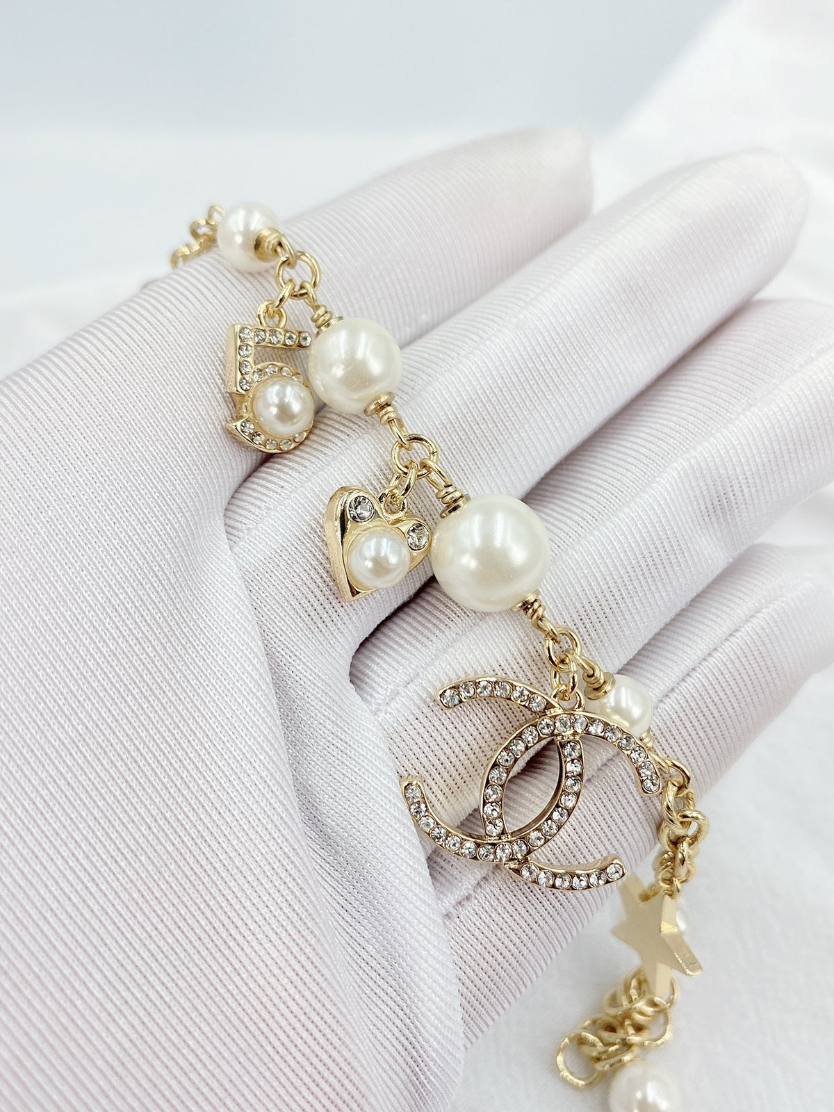 Signature Emblem Bracelet in Gold-Tone – Design 004 detail view