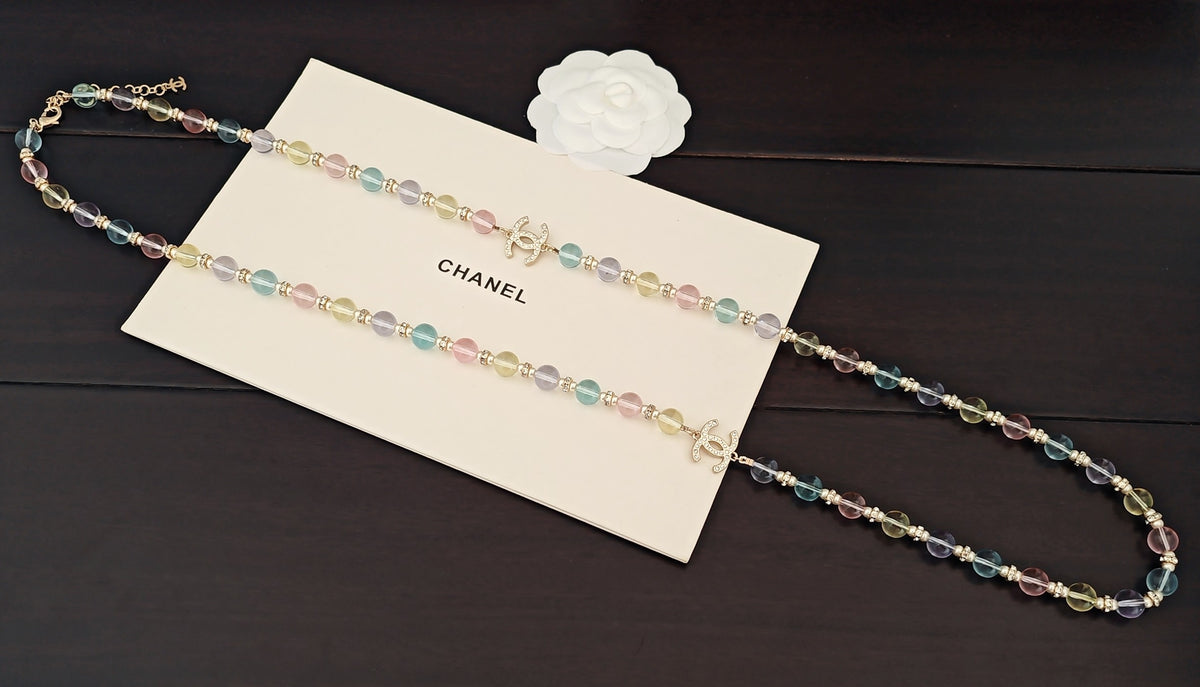 Signature Emblem Crystal-Accent Pendant Necklace – Design 024 detail view