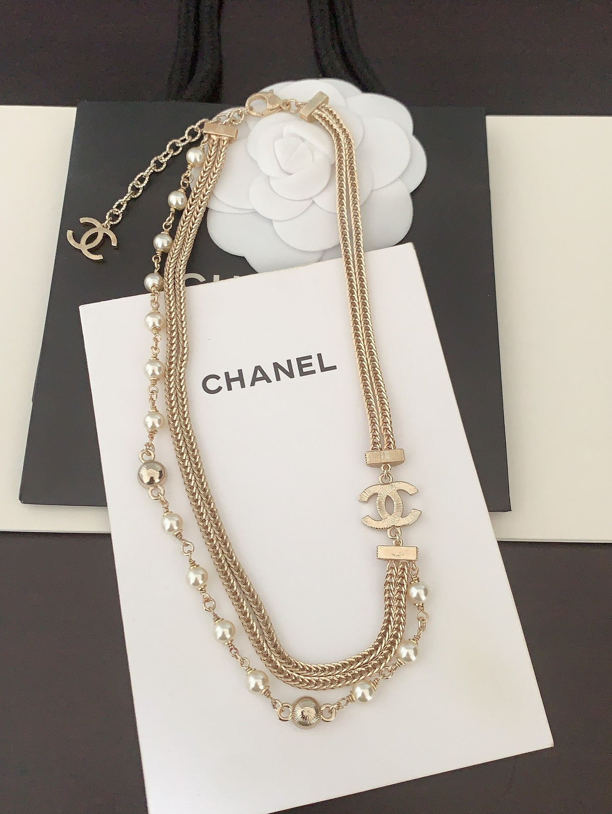 Bow Pendant Necklace in Gold-Tone – Design 004 styled product view