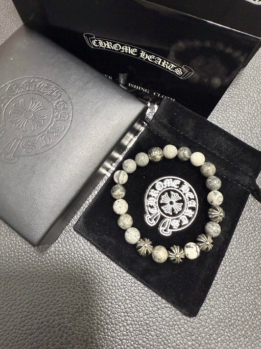 Gothic Emblem Jewelry Accessory in Antique Silver-Tone – Design 01 main product view