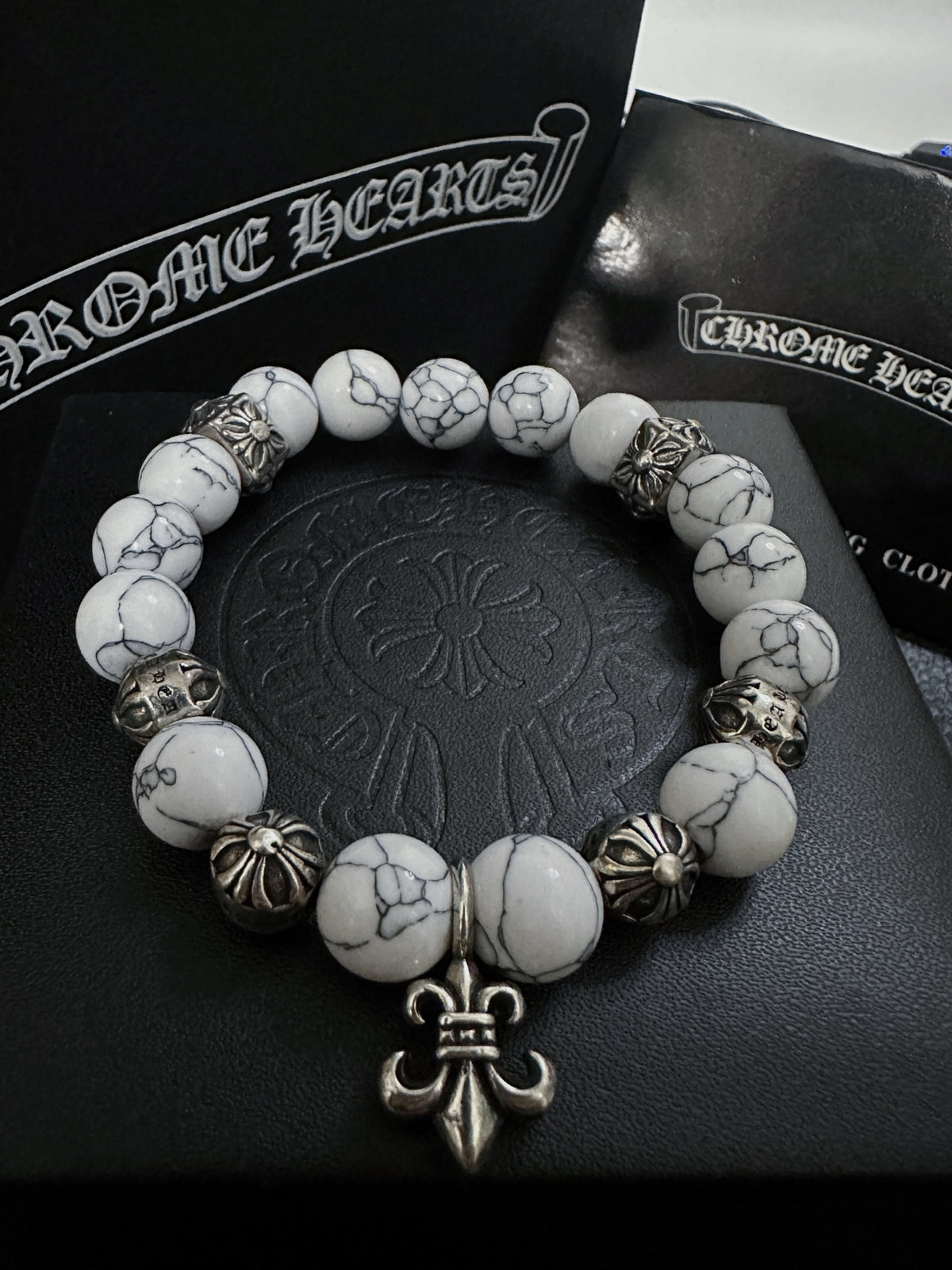 Gothic Emblem Jewelry Accessory in Antique Silver-Tone – Design 06 styled product view