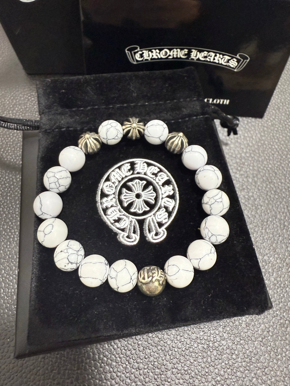 Gothic Emblem Jewelry Accessory in Antique Silver-Tone – Design 07 styled product view