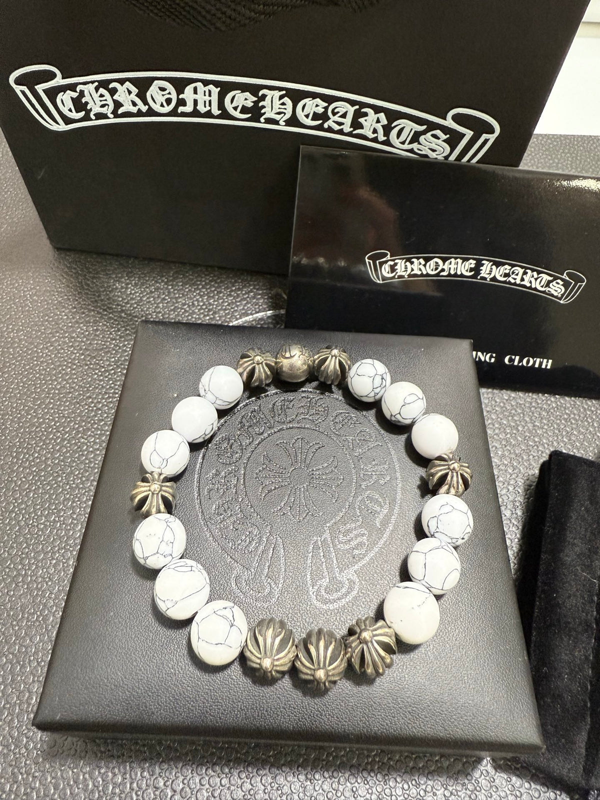 Gothic Emblem Jewelry Accessory in Antique Silver-Tone – Design 08 styled product view