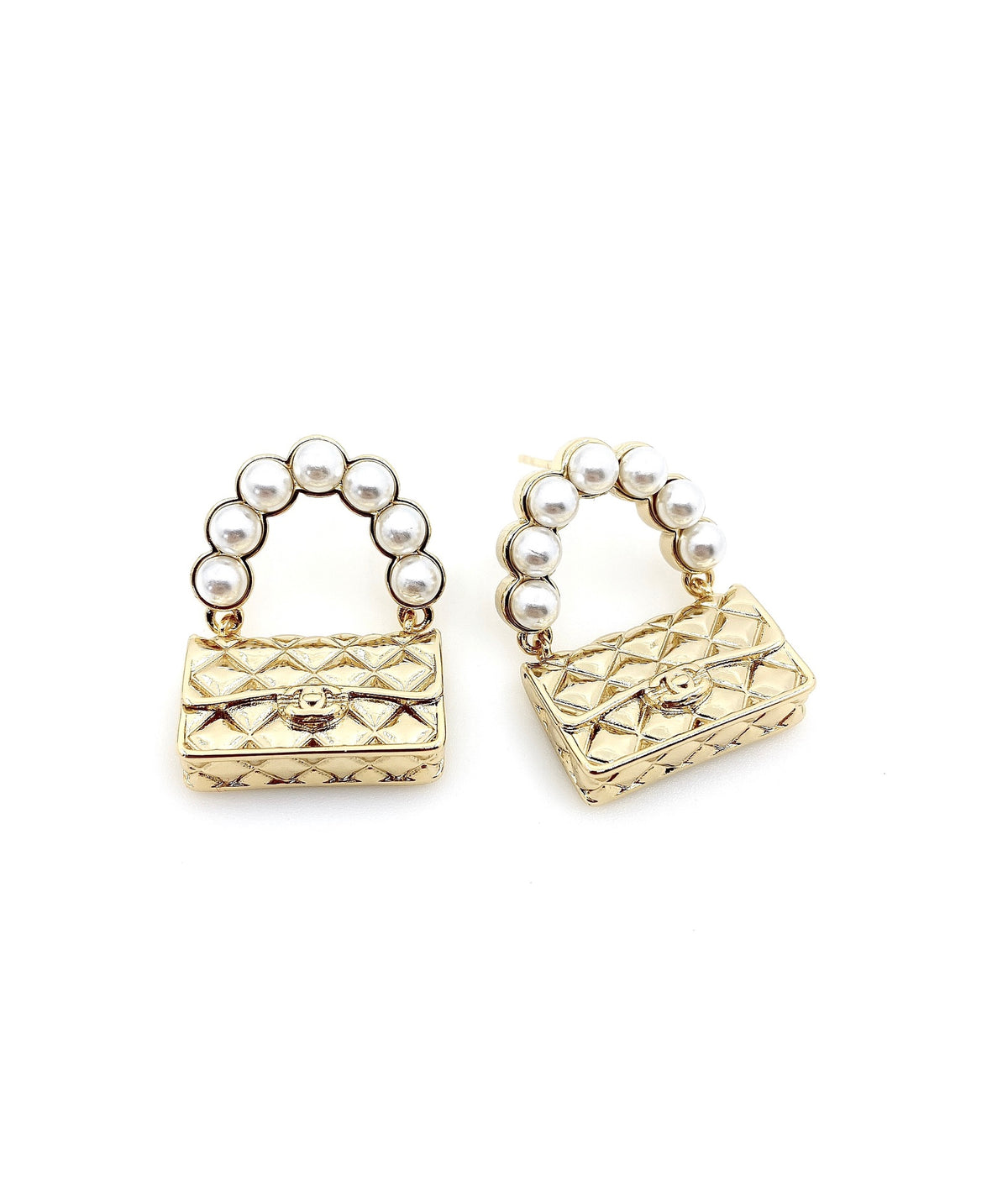 Pearl Pearl-Detail Statement Earrings – Pearl Detail – Design 005 main product view
