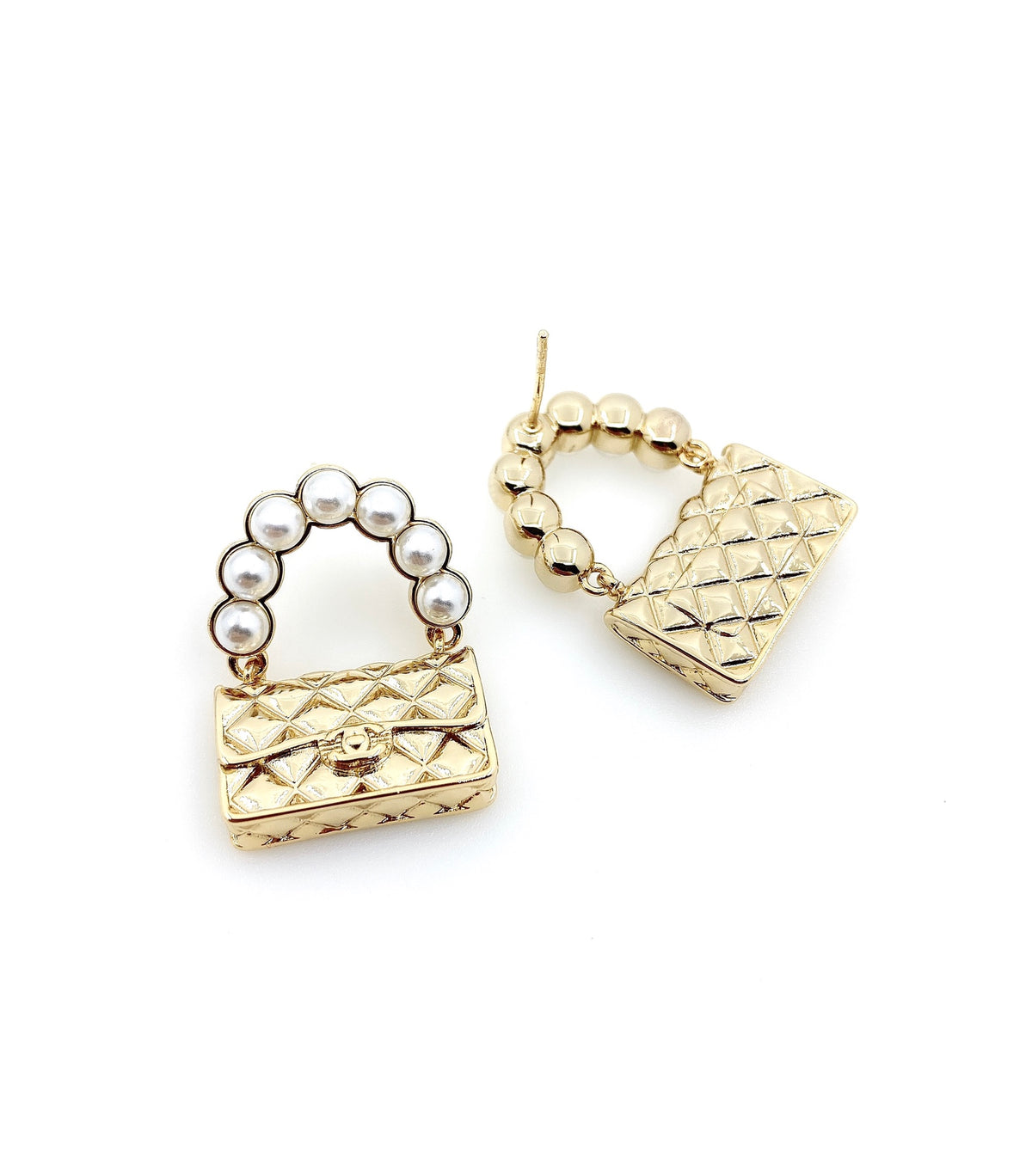 Pearl Pearl-Detail Statement Earrings – Pearl Detail – Design 005 main product view