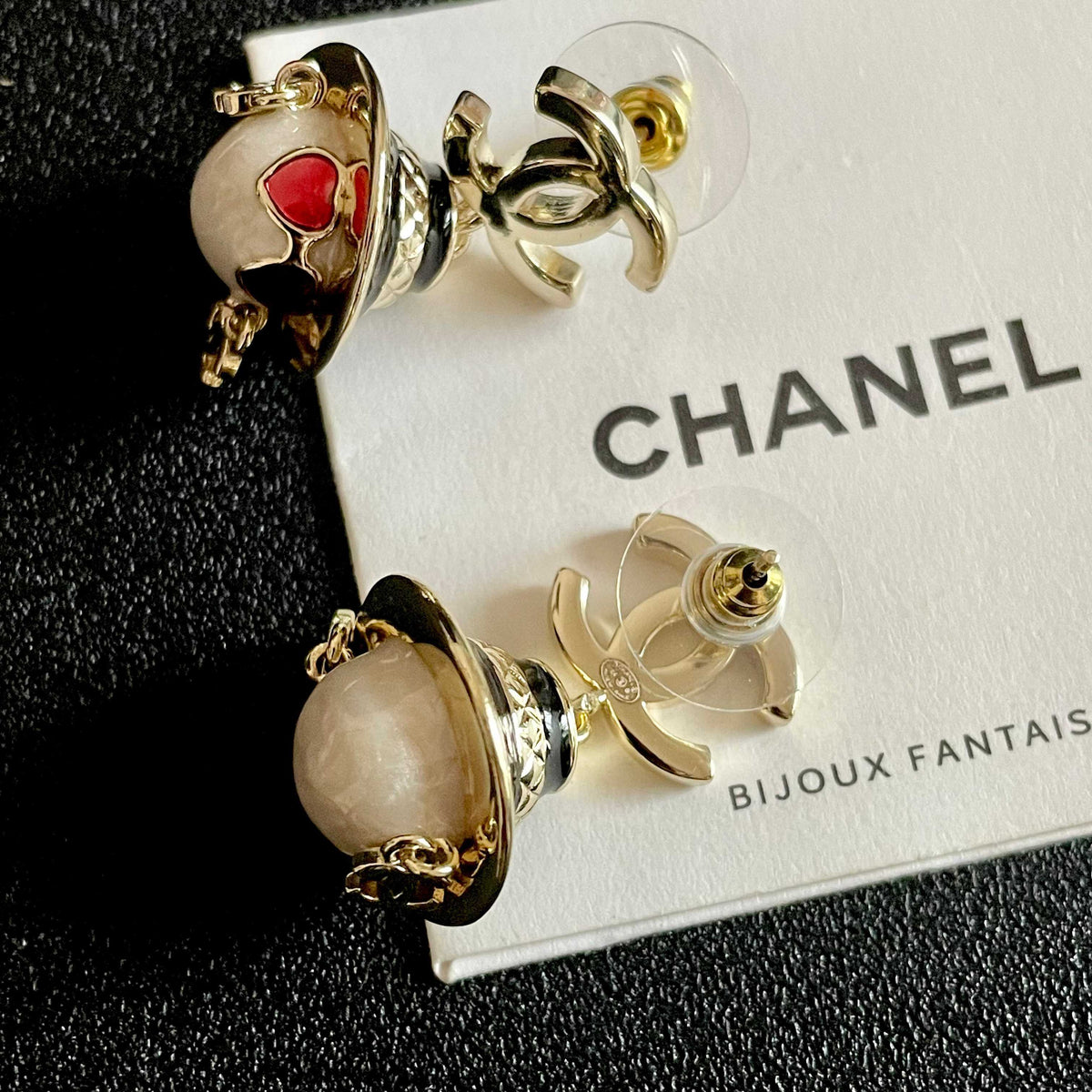 Signature Emblem Statement Earrings in Polished Metal-Tone – Design 026 main product view