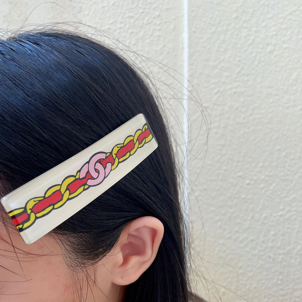 Double-C Emblem Hair Clip – Design 011 main product view