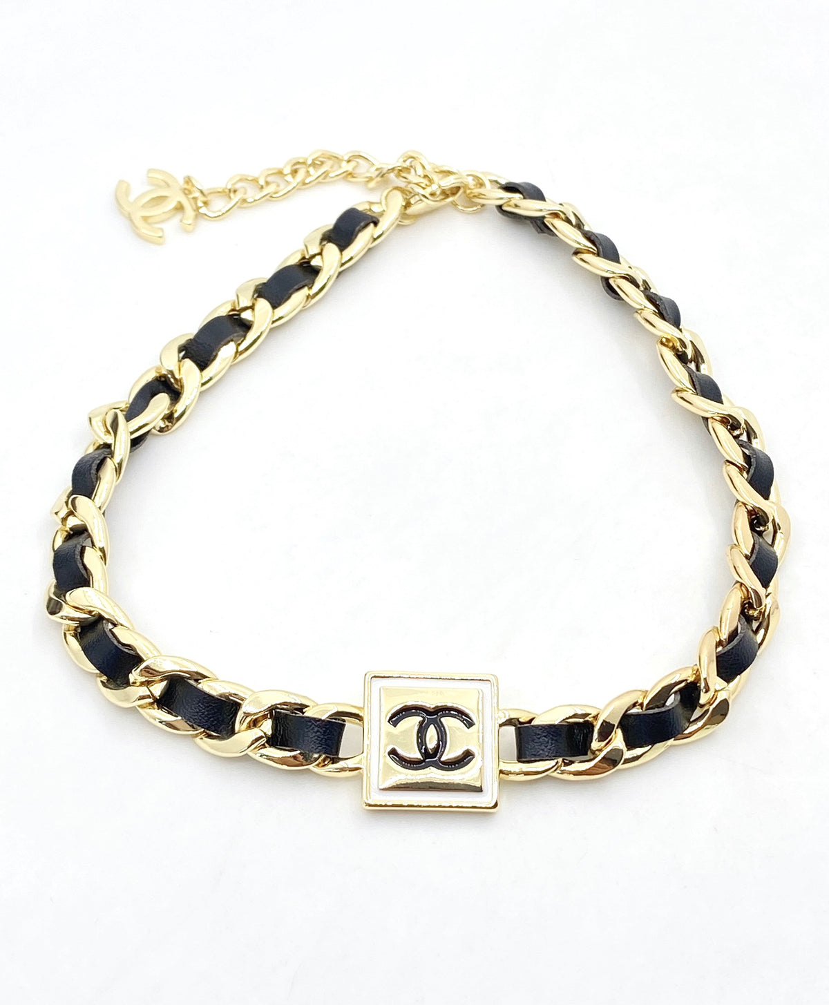 Signature Emblem Bracelet in Black-Tone – Black Detail – Design 002 main product view