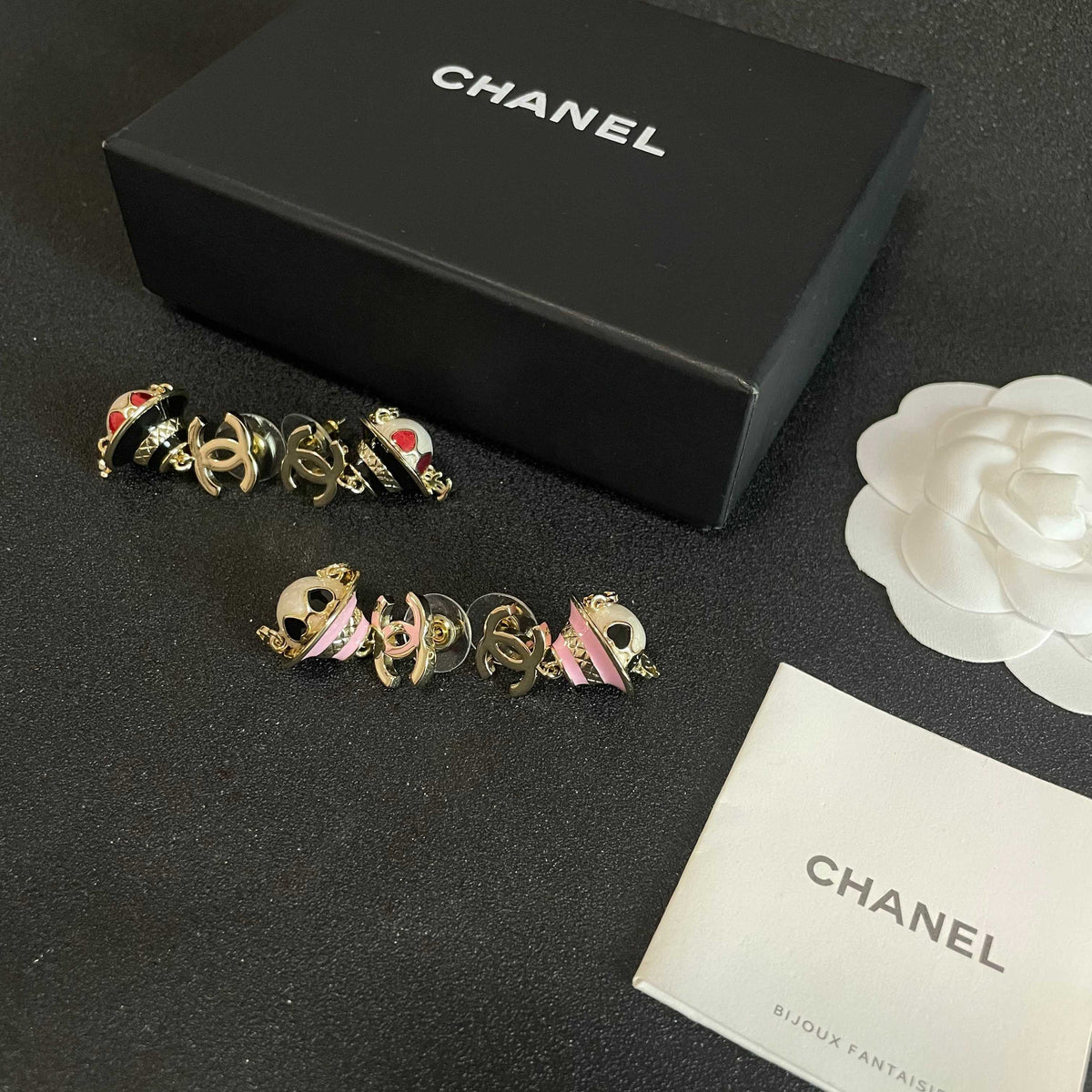 Signature Emblem Statement Earrings in Polished Metal-Tone – Design 026 side detail
