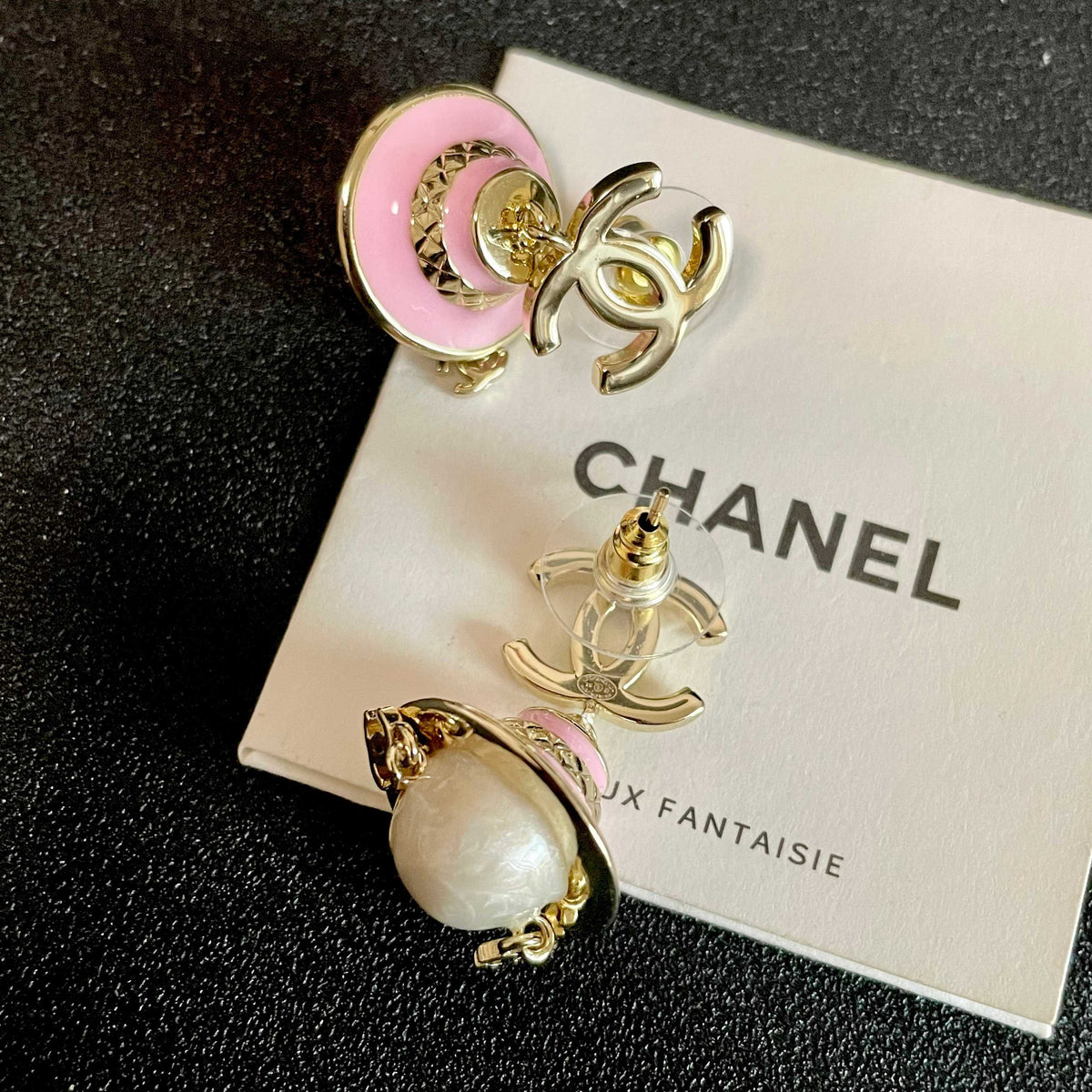 Signature Emblem Statement Earrings in Polished Metal-Tone – Design 013 main product view