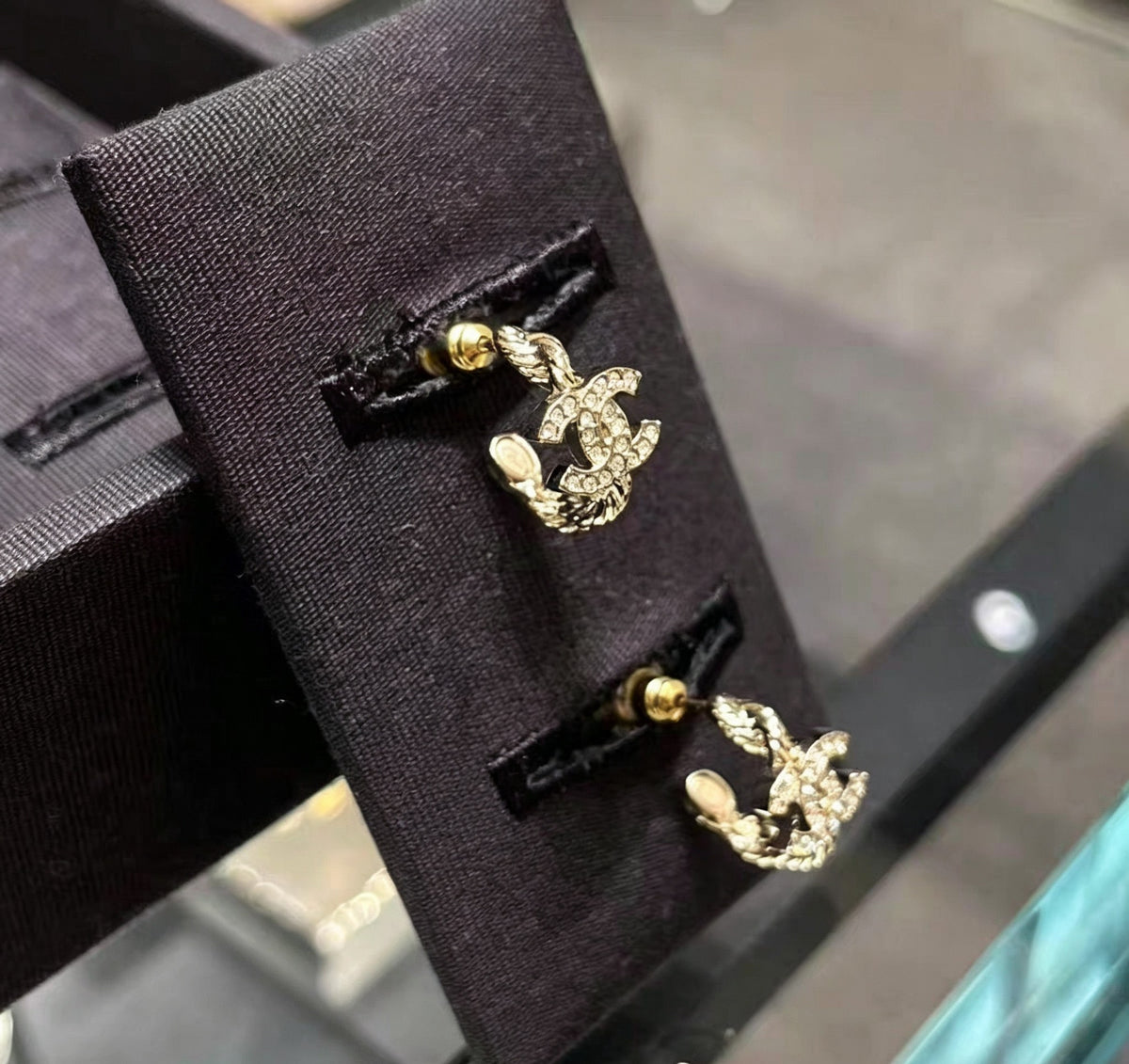 Letter Pearl-Detail Stud Earrings – Pearl Detail – Design 008 main product view