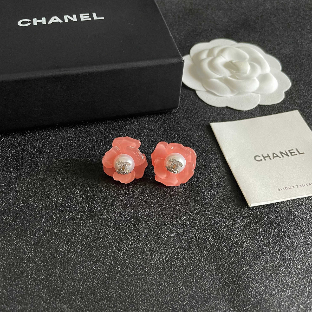 Signature Emblem Stud Earrings in Polished Metal-Tone – Design 055 styled product view