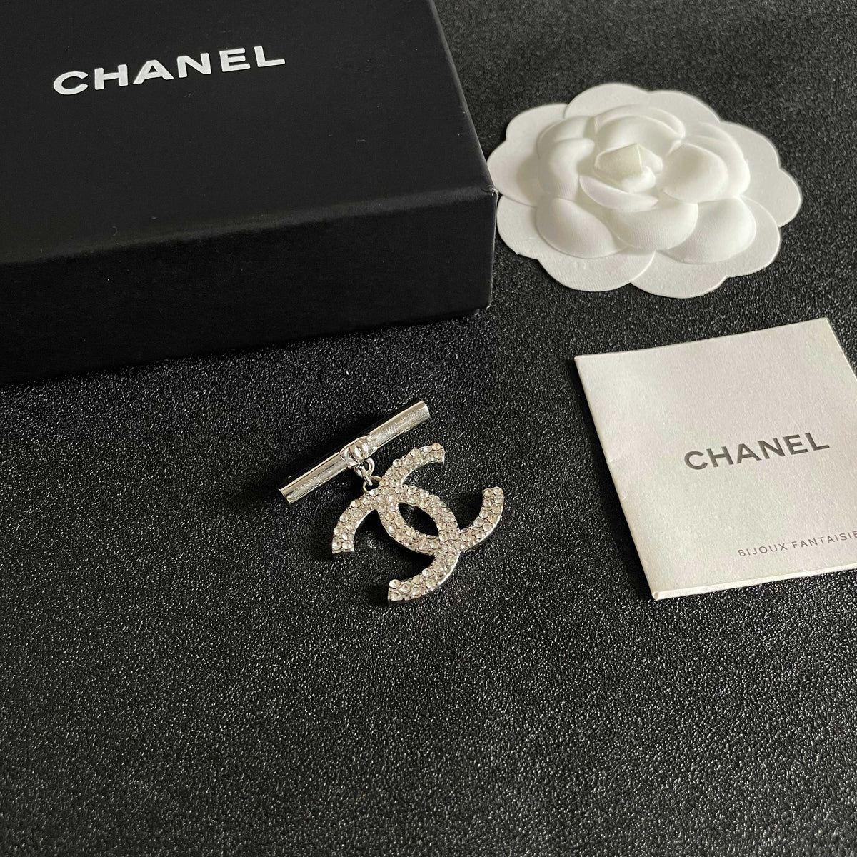 Signature Emblem Brooch in Polished Metal-Tone – Design 027 styled product view
