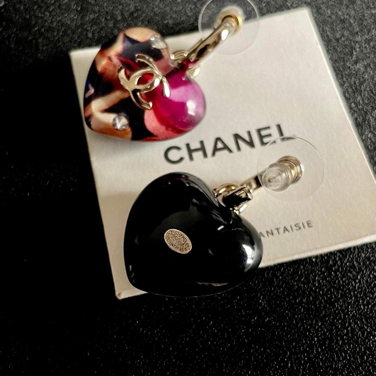 Signature Emblem Stud Earrings in Polished Metal-Tone – Design 048 main product view