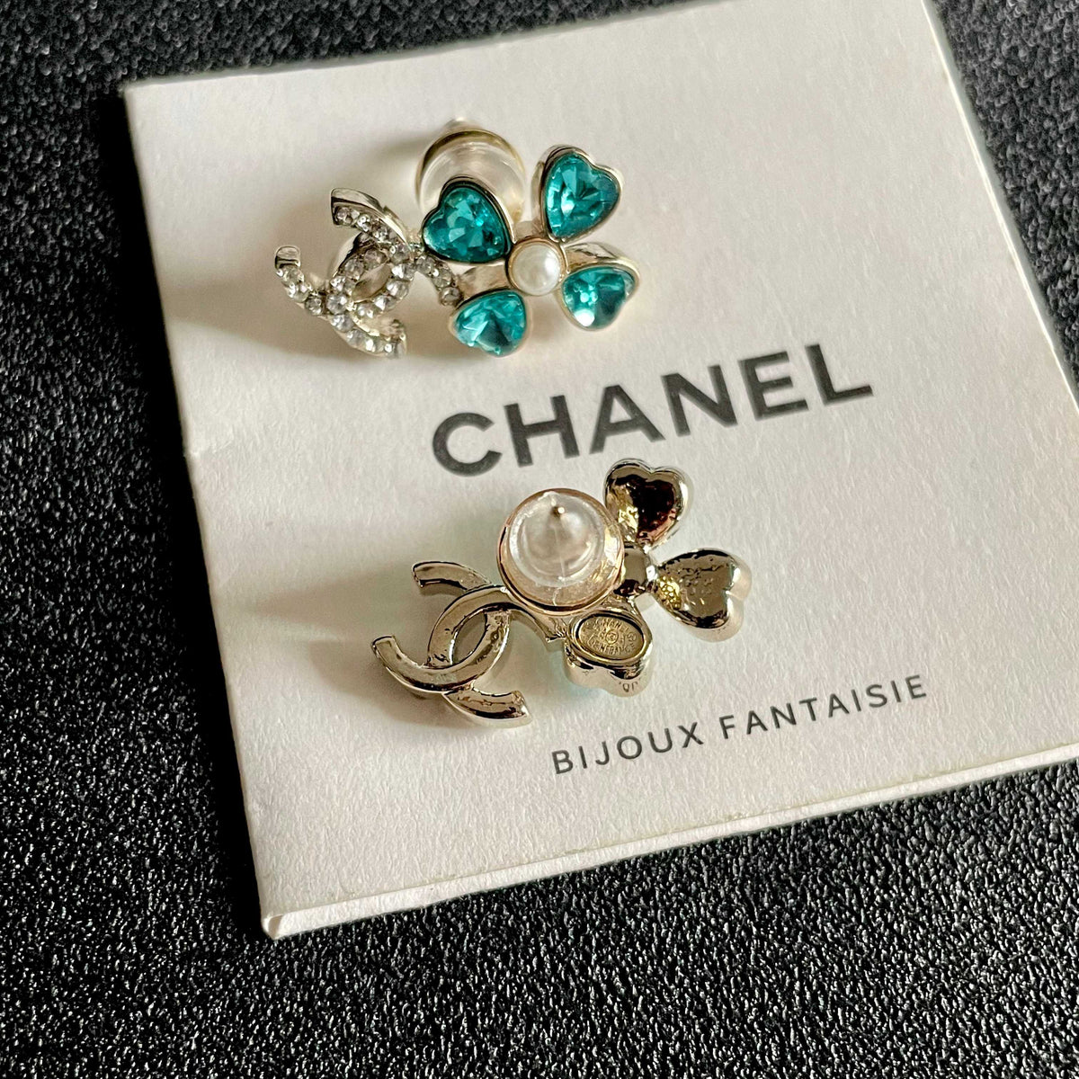 Signature Emblem Stud Earrings in Polished Metal-Tone – Design 045 main product view