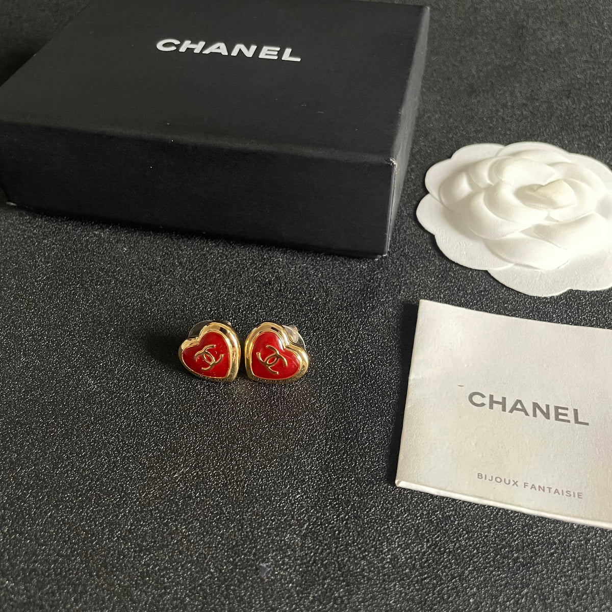 Signature Emblem Stud Earrings in Polished Metal-Tone – Design 036 close-up detail