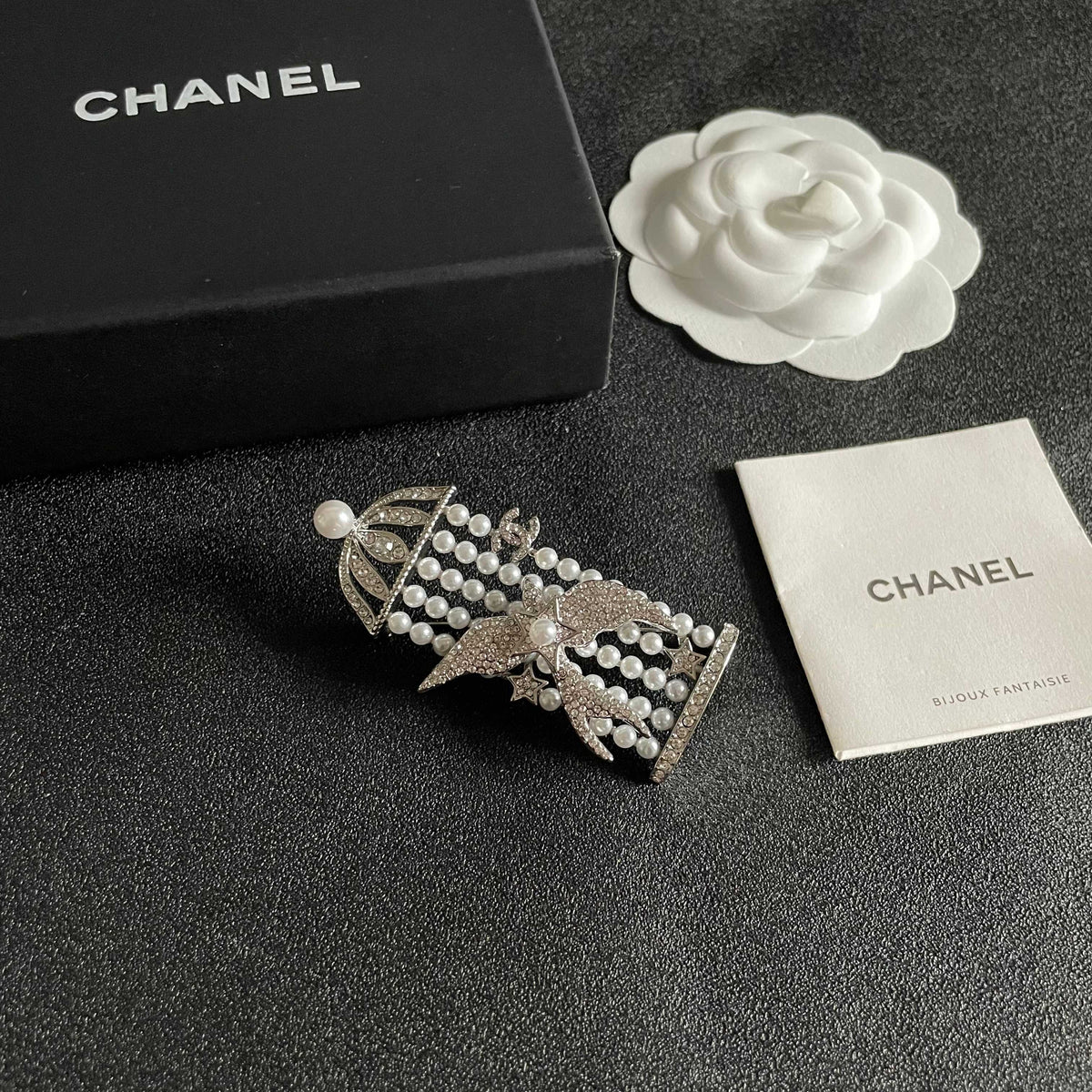 Signature Emblem Brooch in Polished Metal-Tone – Design 026 styled product view