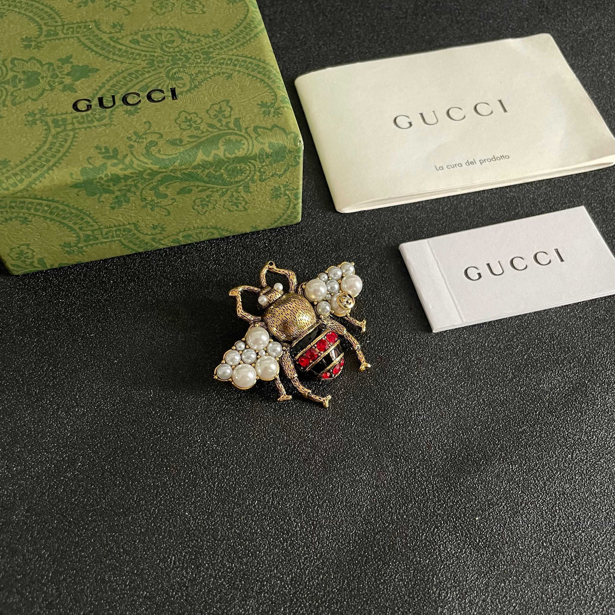 Geometric Emblem Brooch in Polished Metal-Tone – Design 003 styled product view