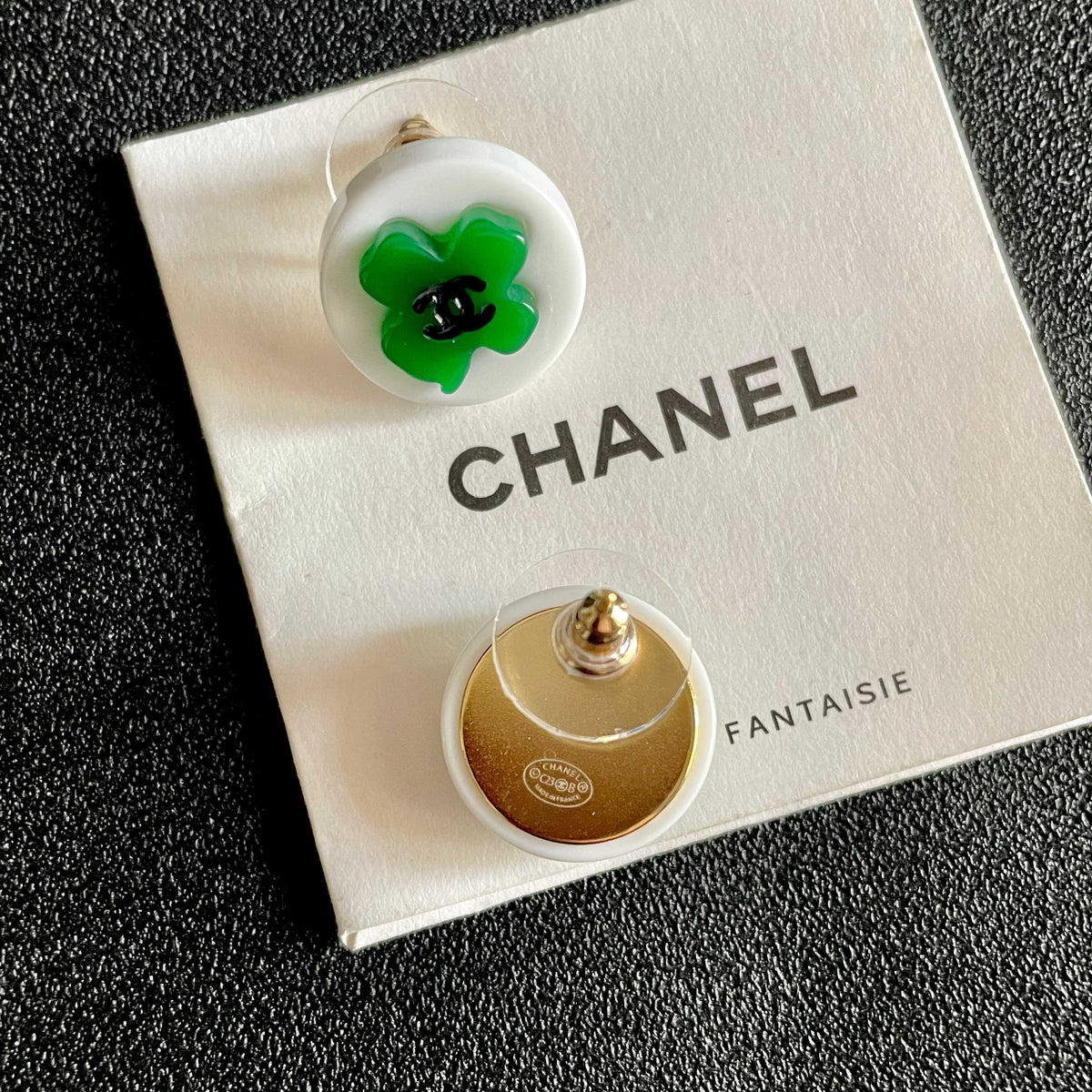 Camellia Stud Earrings in Polished Metal-Tone – Camellia Detail – Design 043 main product view