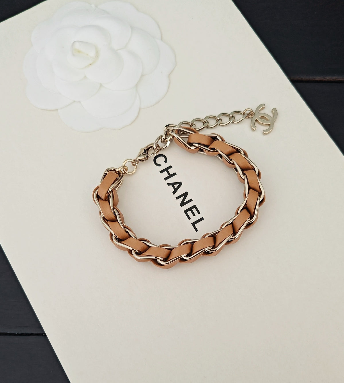 Signature Emblem Bracelet in Gold-Tone – Design 002 side detail
