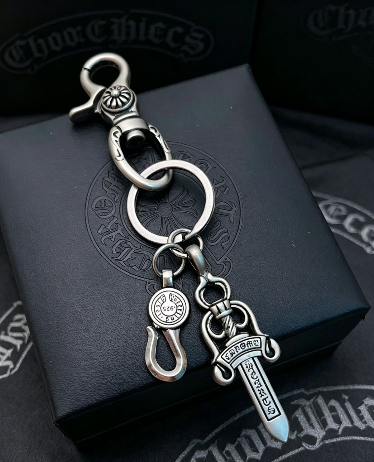 Signature Emblem Jewelry Accessory in Polished Metal-Tone – Design 063 main product view