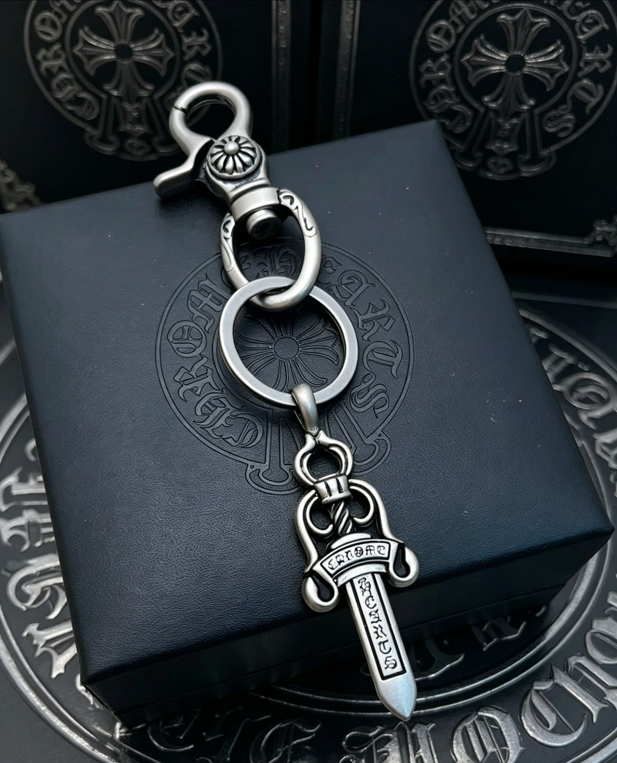 Signature Emblem Jewelry Accessory in Polished Metal-Tone – Design 024 main product view