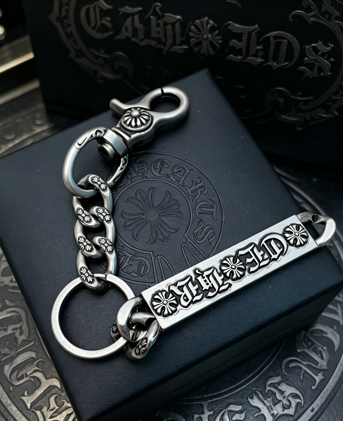 Floral Cross Multi-Use Chain Accessory – Design 02 main product view