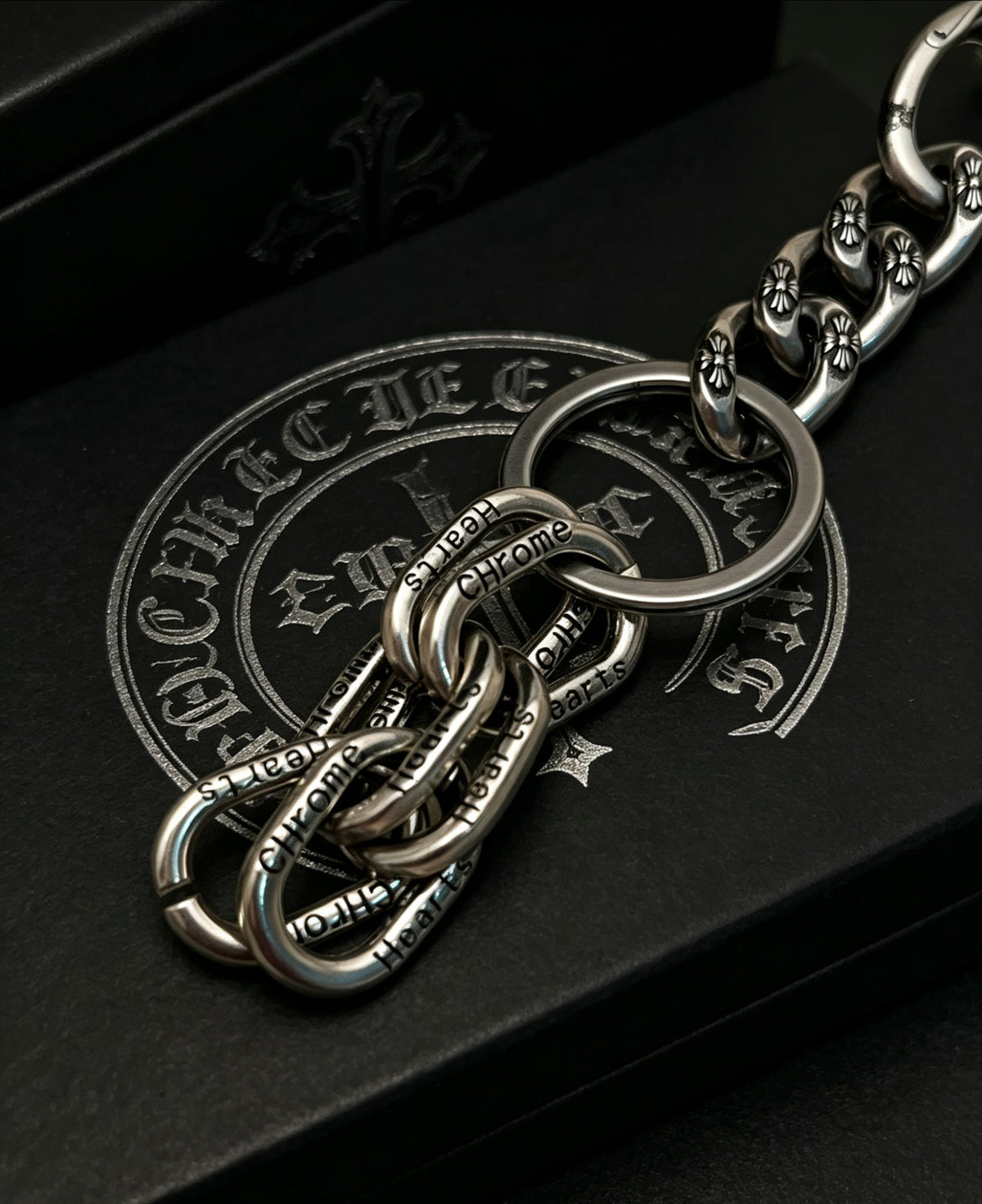 Letter Jewelry Accessory in Polished Metal-Tone – Design 001 close-up detail