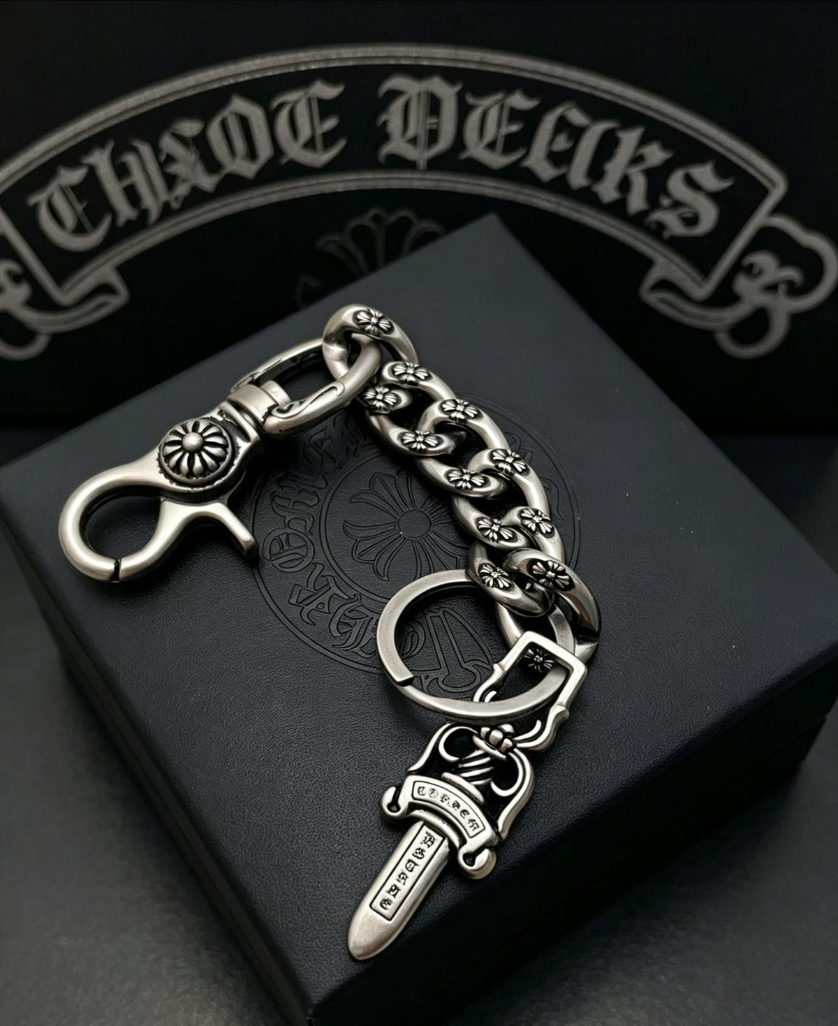 Signature Emblem Jewelry Accessory in Polished Metal-Tone – Design 020 main product view
