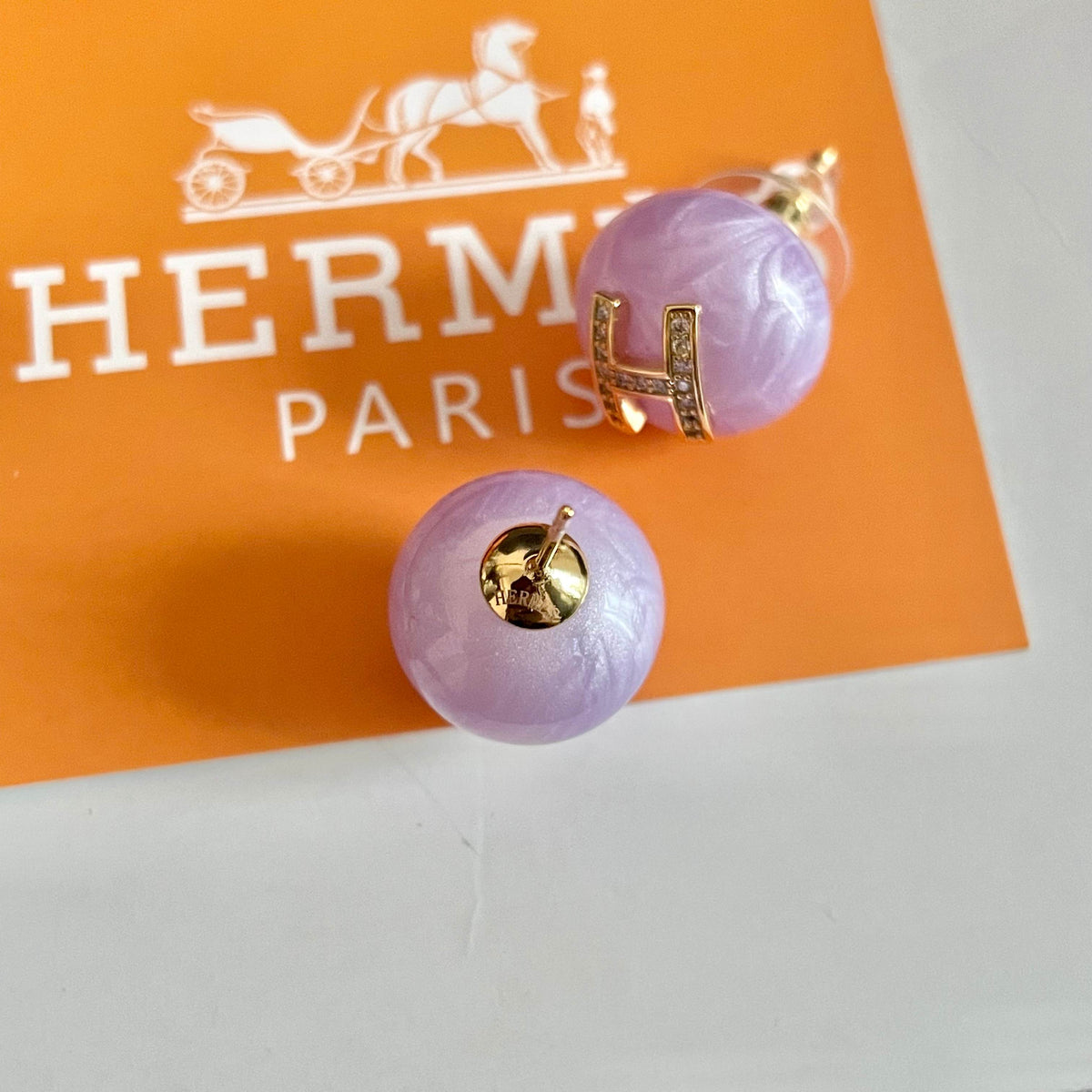 Horse Statement Earrings in Polished Metal-Tone – Design 003 main product view