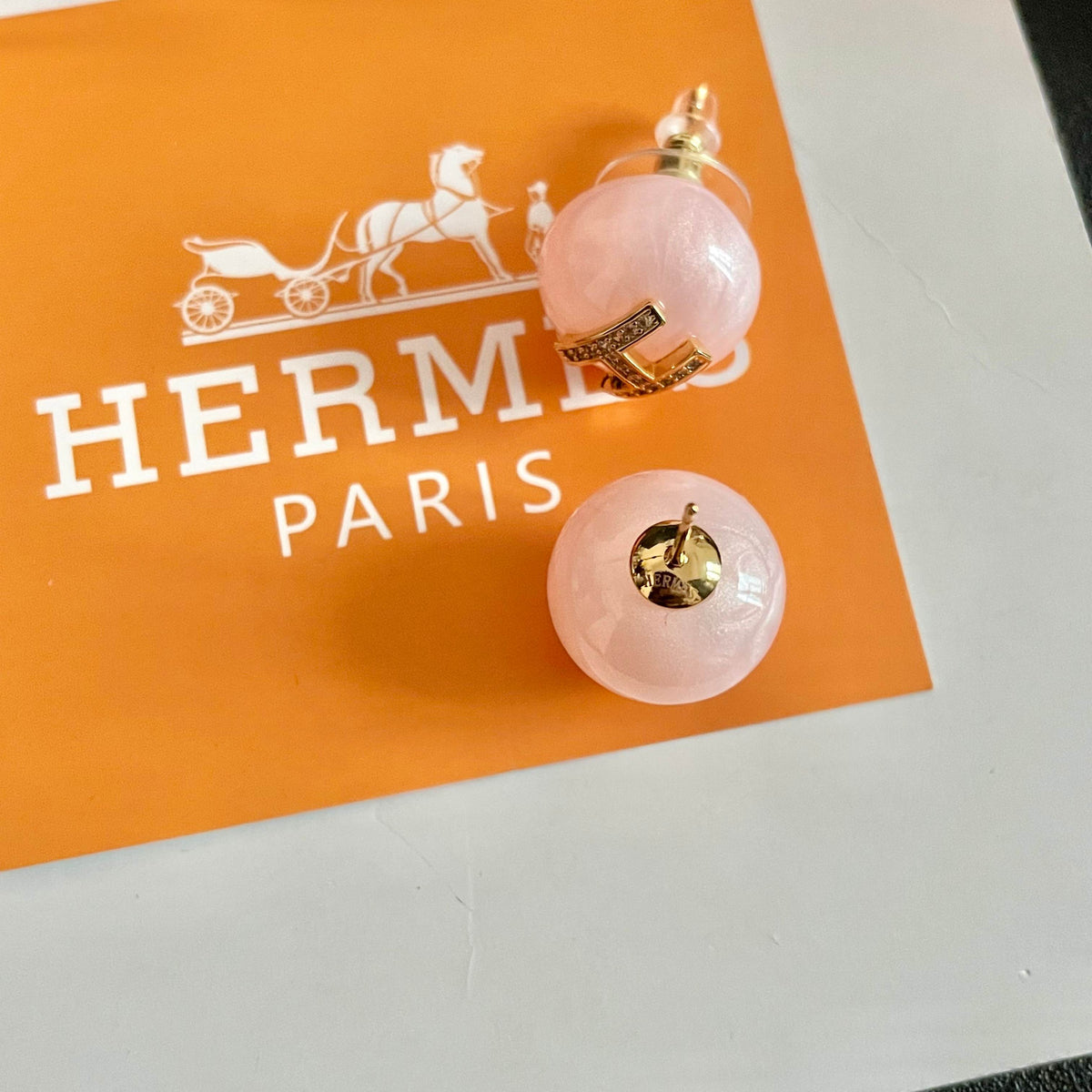 Horse Statement Earrings in Polished Metal-Tone – Design 002 main product view