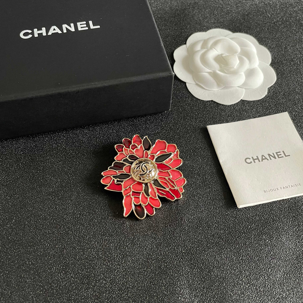 Signature Emblem Brooch in Polished Metal-Tone – Design 055 styled product view