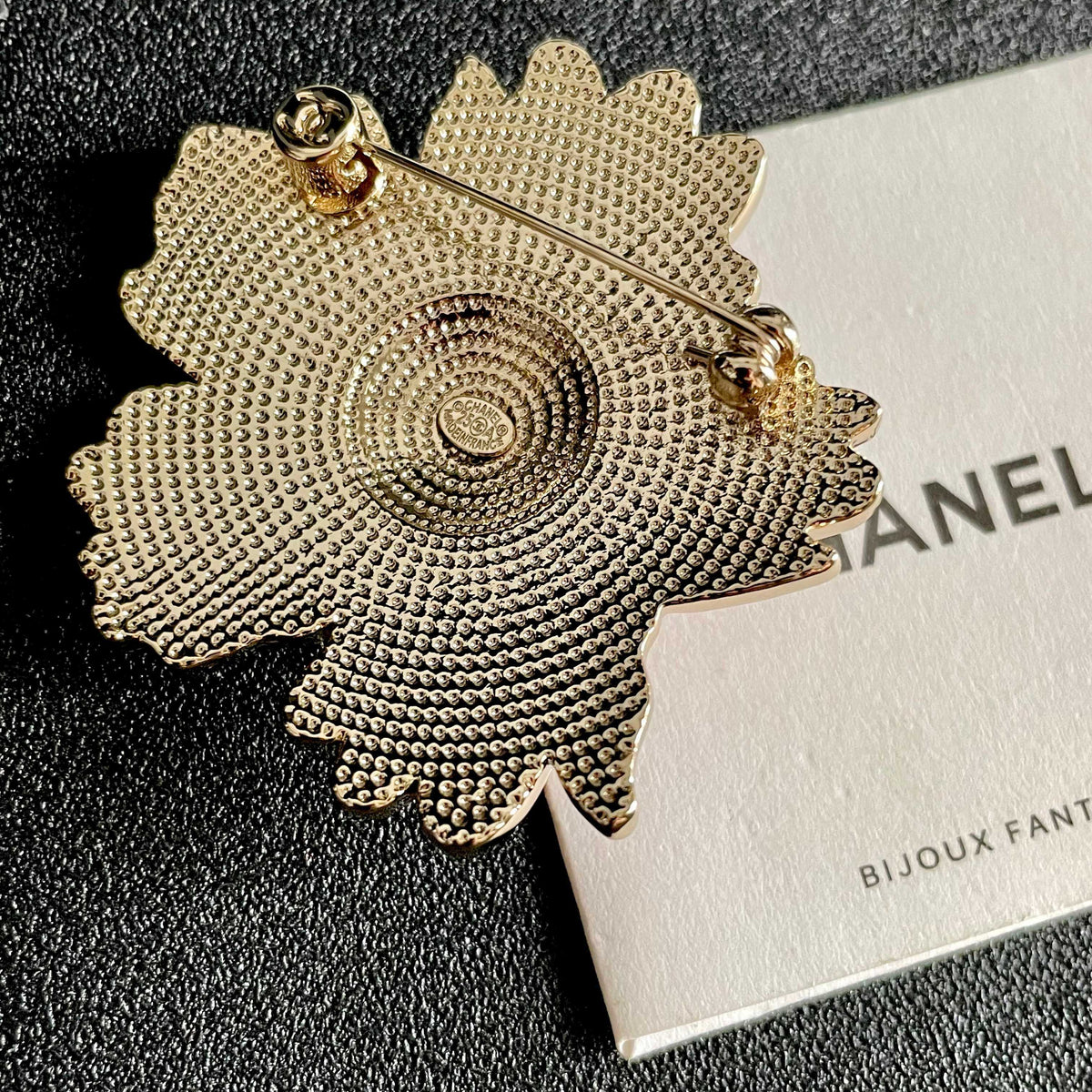 Signature Emblem Brooch in Polished Metal-Tone – Design 055 main product view