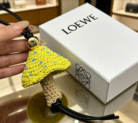 Sculptural Bag Charm in Gold-Tone with Leather Detail – Design 01 main product view